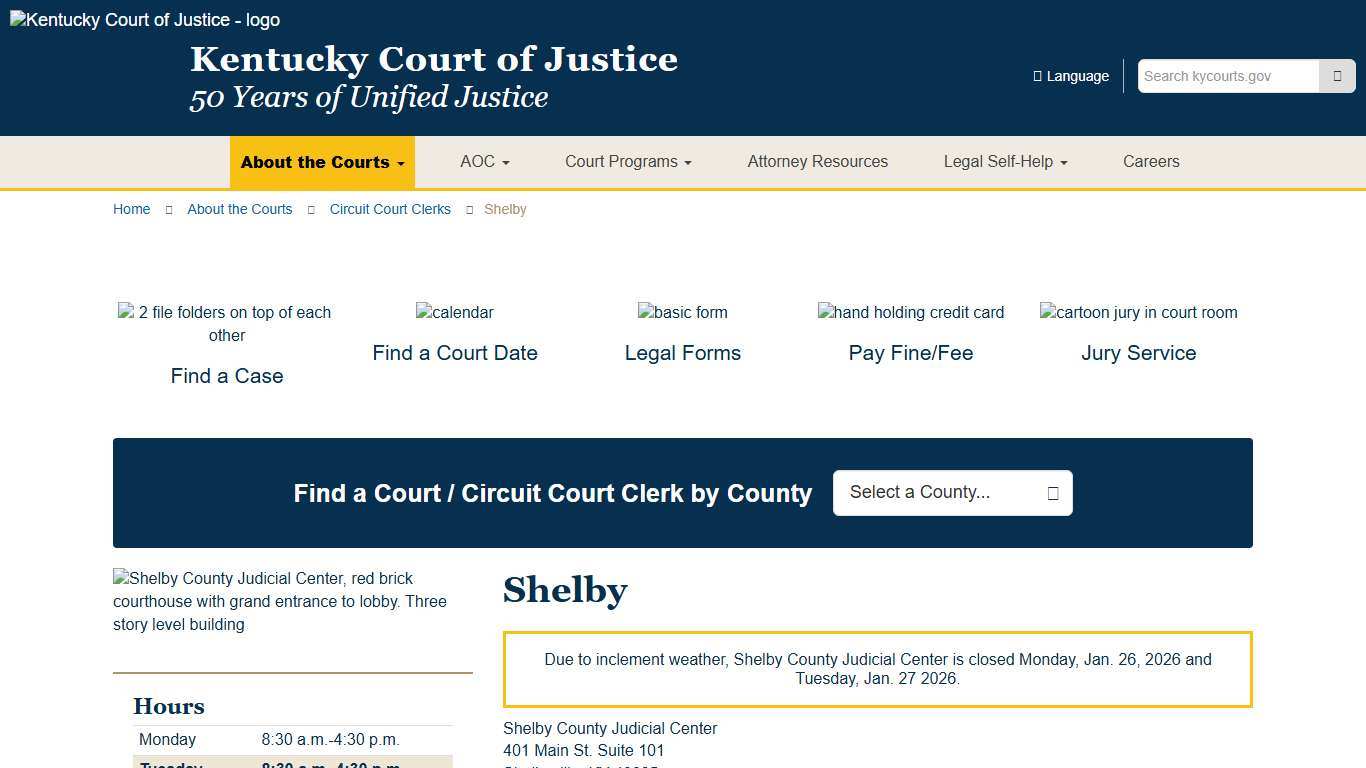 Shelby - Kentucky Court of Justice
